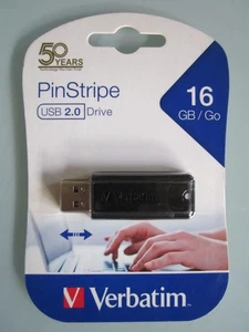 Verbatim PinStripe usb 2.0 Drive 16gb /GO - Picture 1 of 1