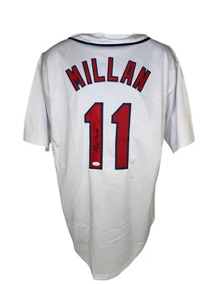 Felix Millan autographed signed jersey MLB Atlanta Braves JSA COA - Image 1 of 3