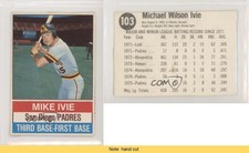 1976 Hostess All-Star Team Mike Ivie (Black Back) #103.1