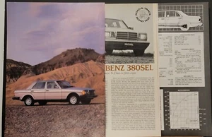 Mercedes Benz 380SEL Bj 1981 Automobil PKW 5 Seiten Testanzeige - Bild 1 von 1