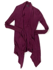 Cárdigan plumero acanalado The Limited tejido rayón en ciruela para mujer talla L - Imagen 1 de 6