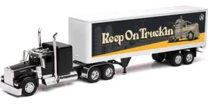 Kenworth W900 Truck w/ Dry Van Trailer Tribute To Truckers Keep on Truckin' 1/32 - Picture 1 of 4