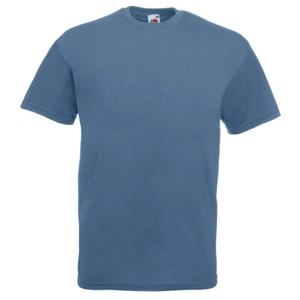 T-Shirt Fruit of the Loom Unisex T-Shirt T-Shirt STAHL BLAU x 3 Medium - Bild 1 von 1