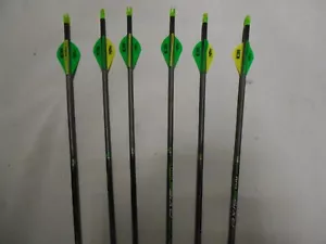 @NEW@ 6 Easton Axis 5mm 260 flechas de caza de carbono con paletas Blazer! CORTE A MEDIDA - Imagen 1 de 2