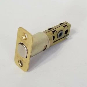 Kwikset Replacement Deadbolt Door Latch, Polished Brass  - Picture 1 of 4