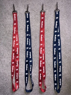 Lot of 4 St Louis Cardinals MLB Lanyard Neck Tag Keychain ID Keys Ticket Holder - Image 1 of 3