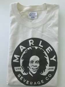 New Marley Beverage Company Fits like Youth Large Tee Shirt Short Slv Live Love - Picture 1 of 4