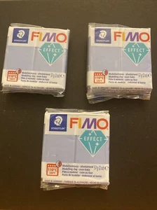 FIMO Effect Polymer Oven Modelling Clay 57g - Agate Blue - Picture 1 of 2