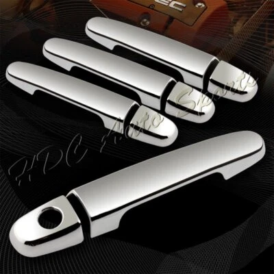 Kit de acabamento de tampa de maçaneta de porta cromado espelho Toyota Corolla/Rav4 2003-2011 - Imagem 1 de 3