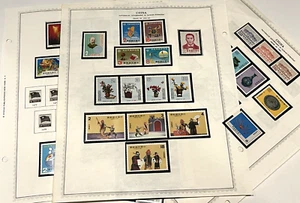 CHINA STAMP COLLECTION REPUBLIC OF CHINA 1980 - 1982 FLAGS VESSELS - Picture 1 of 10
