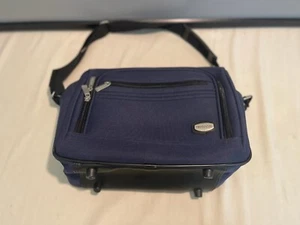 13 inches Protocol Carry On Travel Shoulder Bag Navy Blue PRE-OWNED - Picture 1 of 9