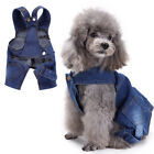 USA Pet Dogs Clothes Blue Denim Dog Jumpsuit Doggy Cat Jeans Overall Playsuits