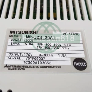 Servoconductor de CA Mitsubishi MR-J2S-20A1 MRJ2S20A1 1 PIEZA NUEVO - Imagen 1 de 9