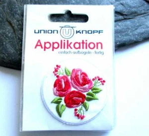  Applikation Bügelbild Rosen 4,5 cm - Bild 1 von 1