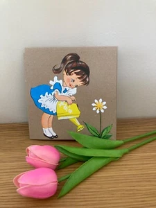 Beautiful Handmade Greetings Card Vintage ephemera Collage Retro - Picture 1 of 4