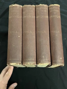 1876 History of New England by John Palfrey, 4 Volumes HC - Picture 1 of 24