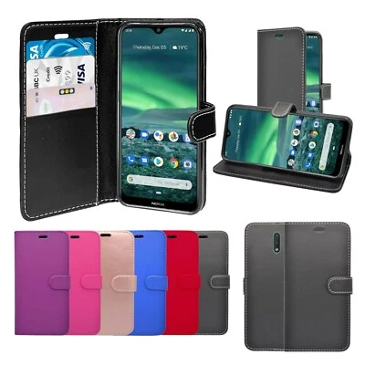 For Nokia 2.3 Case Wallet Flip PU Leather Stand Card Slot Pouch Phone Cover - Image 1 of 4