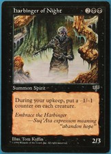 Harbinger of Night Mirage NM Black Rare MAGIC MTG CARD (ID# 197533) ABUGames