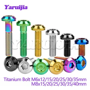 Tornillo Ti Cabeza Hexagonal Titanio M6 M8 para Bicicleta Moto 12 15 20 25 30 35 40mm - Imagen 1 de 12