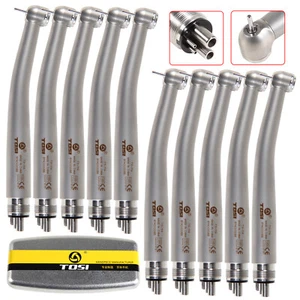 1-10*TOSI Pieza de mano dental de alta velocidad 3 turbina de pulverización 4H acero inoxidable TX - Imagen 1 de 25