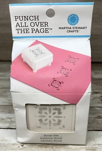 Martha Stewart Punch All Over The Page "Floral Tile" Scrapbook Tool (2010) - Picture 1 of 9
