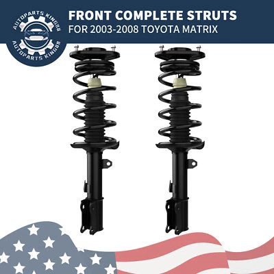 2Pcs Front Struts Shocks Assembly For 2003- 2008 Toyota Matrix Pontiac Vibe 1.8L - Image 1 of 4
