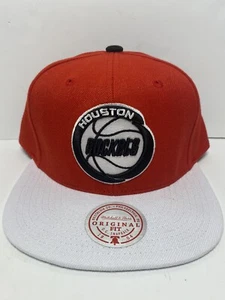 Houston Rockets Gorra NBA Mitchell & Ness Snapback Cap HWC Flatbill Rojo Blanco - Imagen 1 de 7