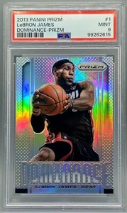 LeBron James 2013-14 Panini Prizm #1 Dominance Silver Prizm PSA 9 MINT - Picture 1 of 2