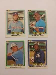 1981 Donruss Baseball Singles - You Pick - Save 60% on 4+ Complete Your Set!