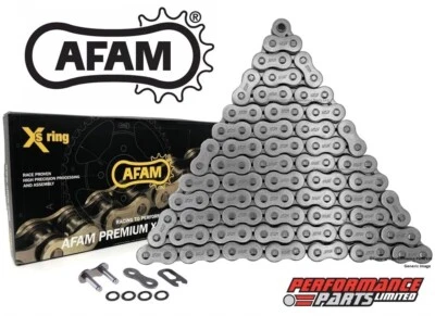 Cadena de anillo X de acero actualización AFAM XMR Honda NX250 1987-1994 520 x 102 eslabones Foto 1 de 3