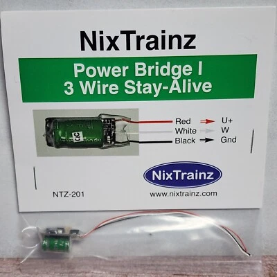 NIX Trainz NTZ-201 Power Bridge 1 - 3 Wire Stay Alive System Model Railroad - Image 1 of 3