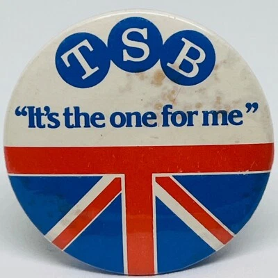 TSB Bank Vintage Advertising Pin Badge Finance Money Banking Savings UK British - Image 1 of 2