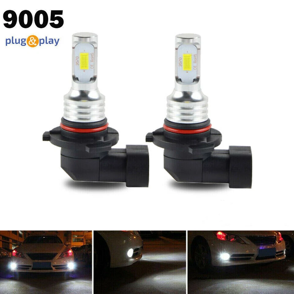 2X 9005 HB3 LED Headlight kit HB3 80W 8000LM High Low Beam 6000K White Bulb - Image 1 of 4