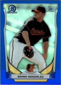 2014 Bowman Chrome Draft Blue Refractors #CDP85 Brian Gonzalez /399