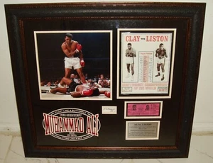 Muhammad Ali signiert professionell gerahmt mit Echtheitszertifikat Ali vs Liston 1965 - Bild 1 von 12