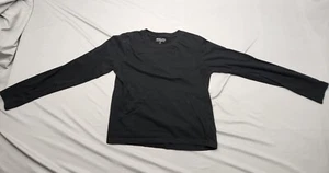 Brave Soul London Womens small Black crew Neck Long Sleeve Pullover crop top - Picture 1 of 3