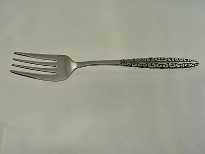 ROMANESQUE 1972 SALAD or DESSERT FORK BY WM ROGERS & SON STAINLESS — 第 1/4 张图片