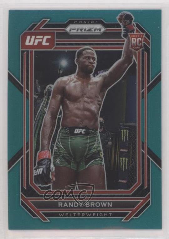 2023 Panini Prizm UFC Teal Prizm /49 Randy Brown #106 Rookie RC