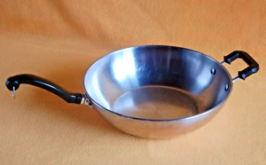 Farberware WOK Shaped Skillet - 12" Stainless Steel Frying Pan - Stovetop ~ Used - Picture 1 of 5