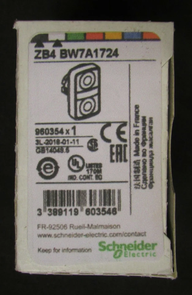 28w5590 Schneider Electric ZB4BW7A1724 Actuator Harmony Xb4 Pushbutton