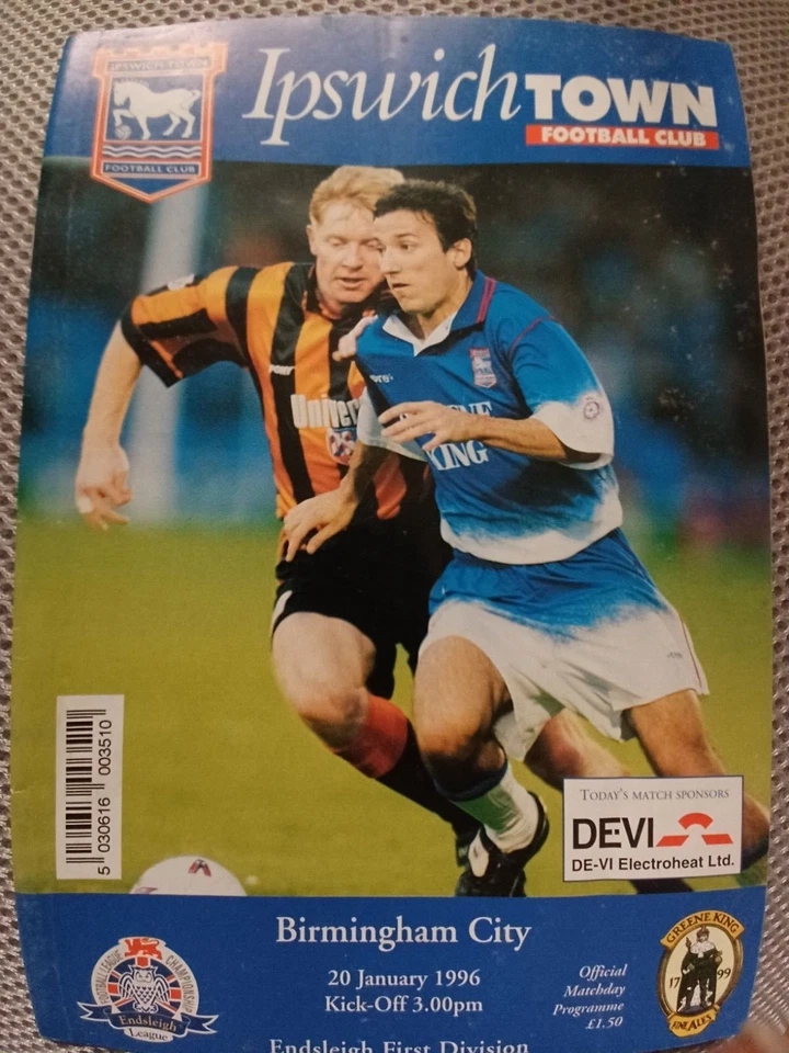 Ipswich Town v Birmingham City, 1995-96 - Image 1 of 1