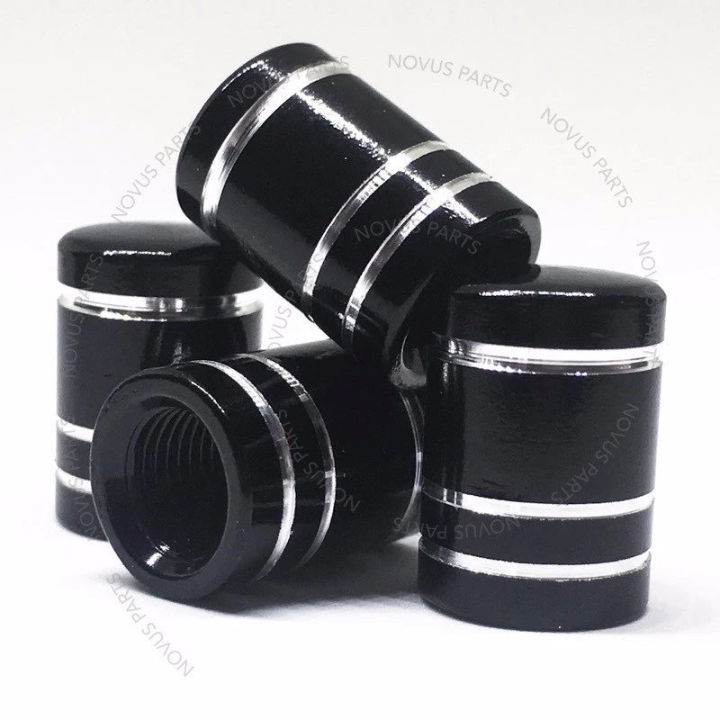 For Cadillac Escalade Escalade ESV CTS Valve Stem Cover Black Set of 4 Vehicle - Image 1 of 4