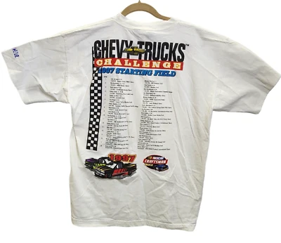 Camiseta Gráfica Vintage Años 90 Disney Nascar Inaugural Chevy Truck Challenge Hombres XL Foto 1 de 4