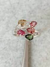 Mint Tourmaline Gems Ring 925 Sterling Silver Ring Anniversary Gift Jewelry Ring