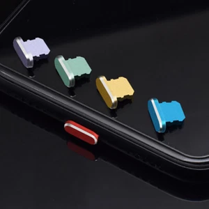 2PCS Aluminum Alloy Anti Dust Plug For Phone 14 13 Max Lightning Port Cover - Zdjęcie 1 z 21