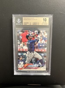 2018 Topps Update #US250 RONALD ACUNA JR BGS 10 Pristine Braves MVP, WS 
