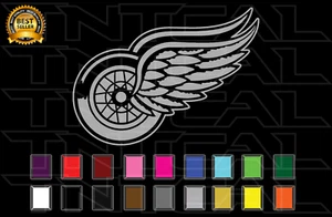 Detroit Red Wings Decal Sticker Hockey Team Logo NHL Vinyl Car Window Wall - Picture 1 of 2