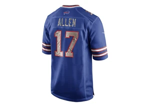 Camiseta deportiva para hombre Buffalo Bills Josh Allen Nike Game Python - azul real - Imagen 1 de 2