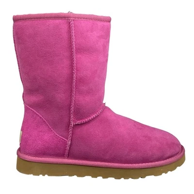 UGG Women’s Classic Short Pink Suede Winter Boot Size US 7 - Image 1 of 4