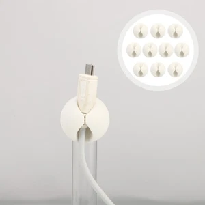 10 Pcs Drahtfixierer Selbstklebender Drahtclip Bürodrahtfixierer - Afbeelding 1 van 12